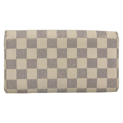 Louis Vuitton LOUIS VUITTON Damier Azur Portefeuille Sarah Long Wallet N61735 LV Authentic YKZ1187 Bag