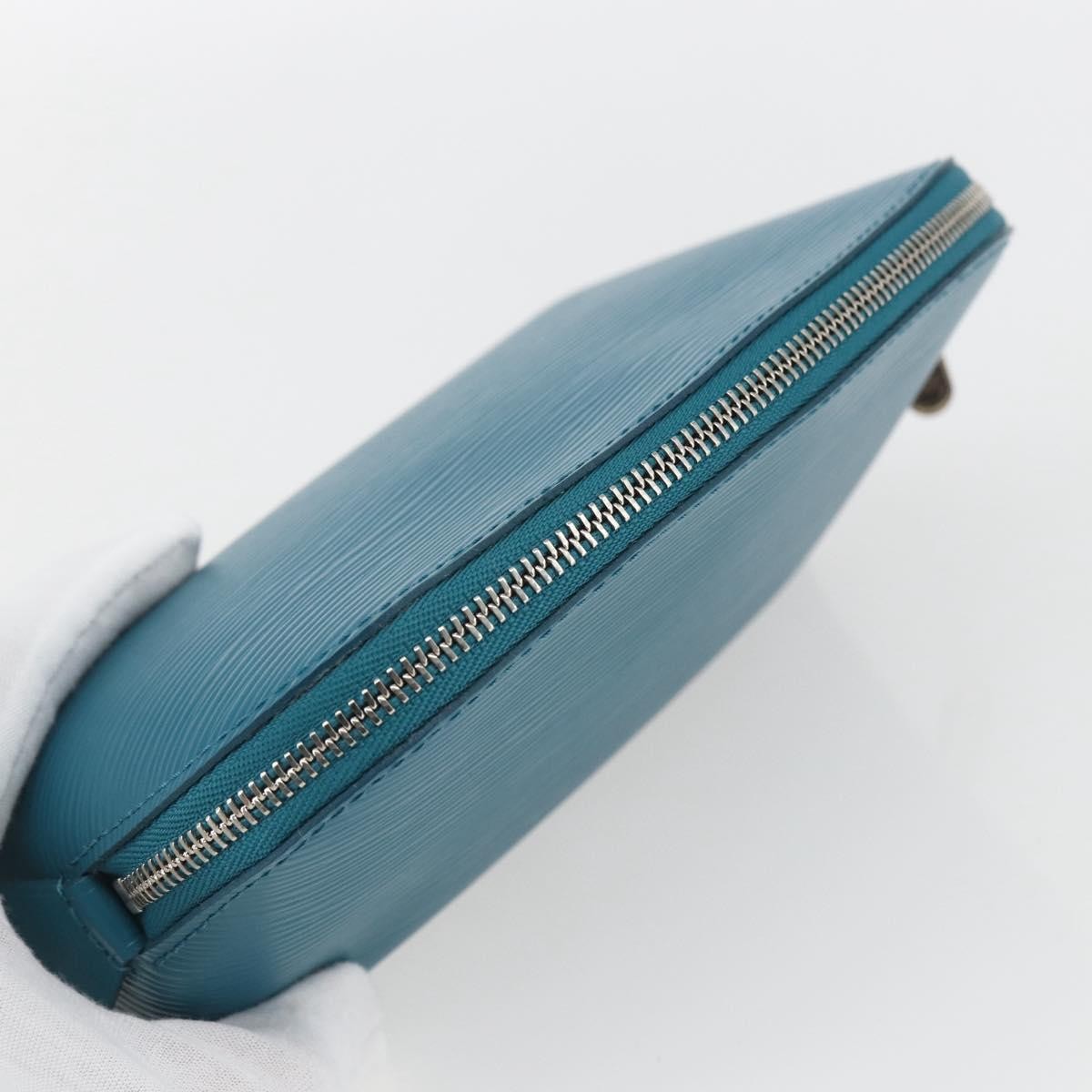 Louis Vuitton LOUIS VUITTON Epi Pochette Cosmetic Cosmetic Pouch Cyan LV Authentic 158918V Bag