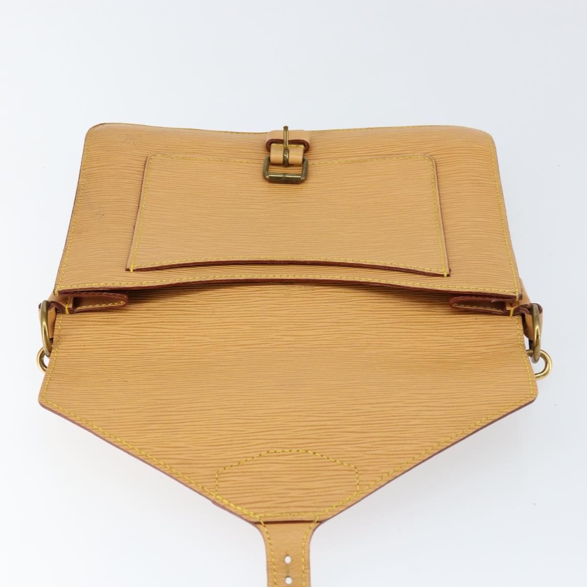 Louis Vuitton LOUIS VUITTON Epi Biface Hand Bag 2way Beige LV Authentic bs30897