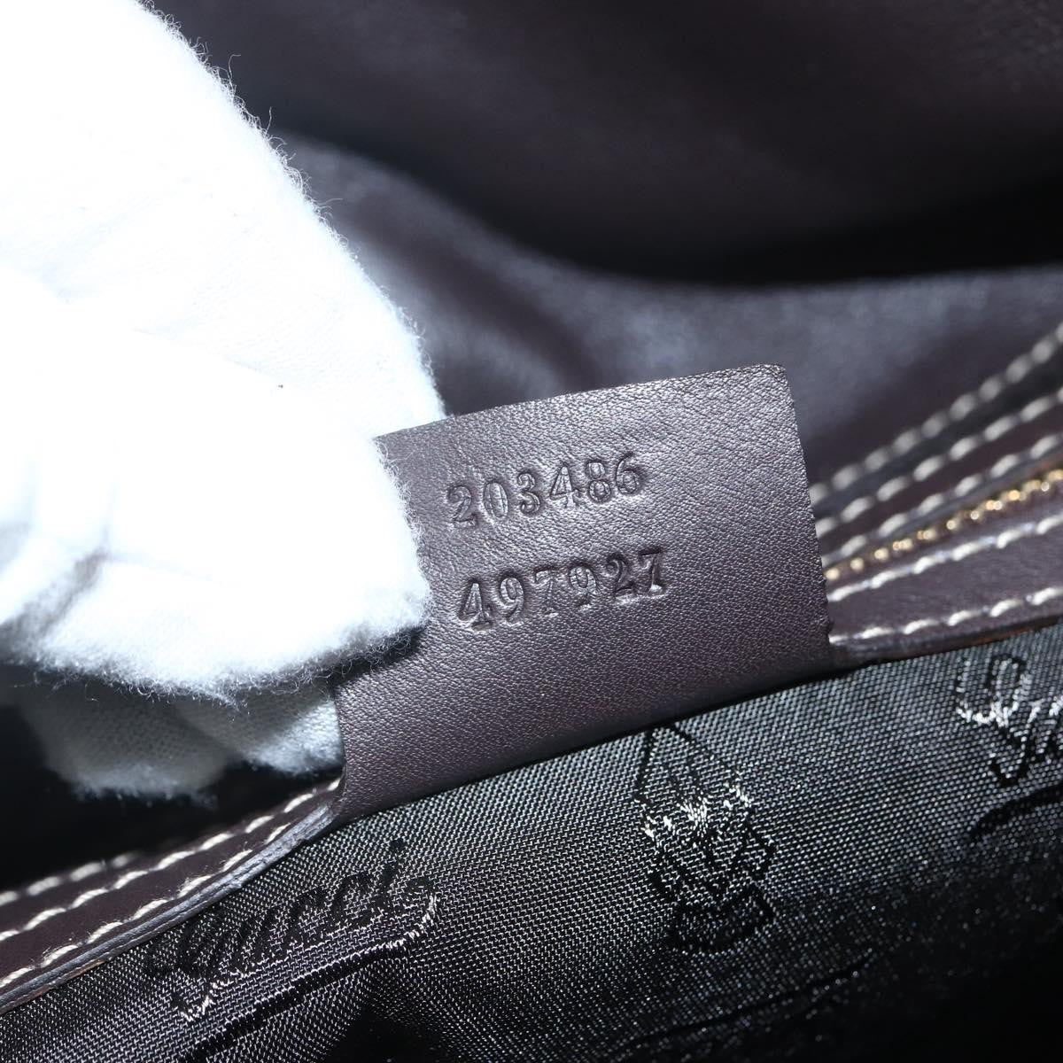 Gucci GUCCI GG Crystal Histeria Bag Coated Canvas 2way Beige Gold 203486 Authentic 154644