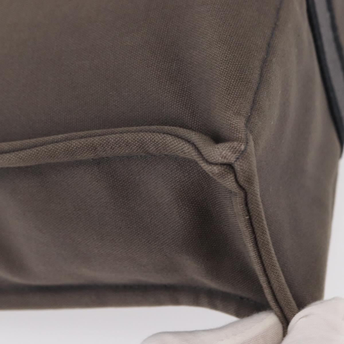 Hermès Hermès HERMES Fourre ToutMM Hand Bag Canvas Gray Silver Authentic 151280
