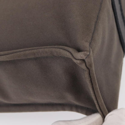 Hermès Hermès HERMES Fourre ToutMM Hand Bag Canvas Gray Silver Authentic 151280