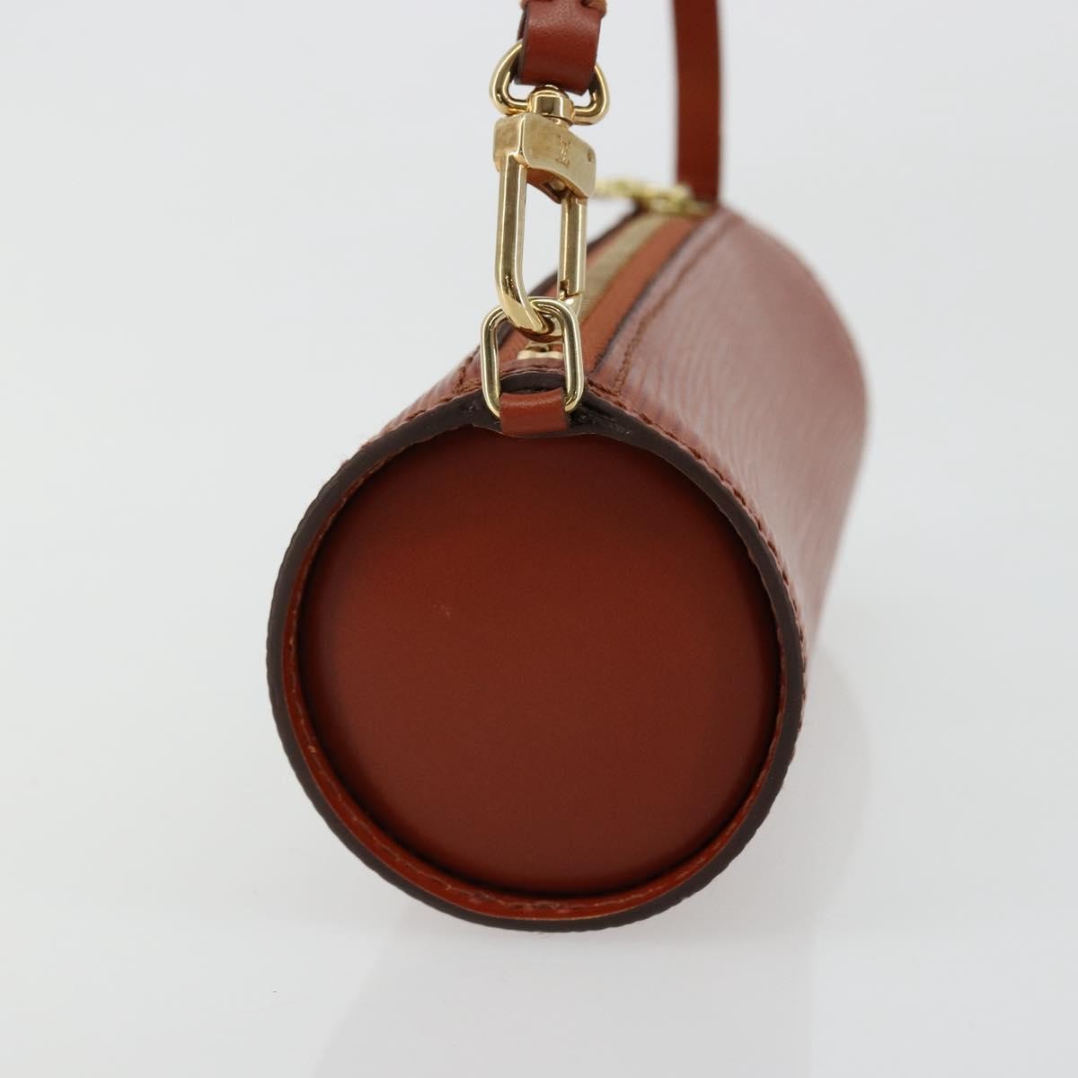 Louis Vuitton LOUIS VUITTON Epi Soufflot Pouch Accessory Pouch Brown LV Authentic BA12310A Bag