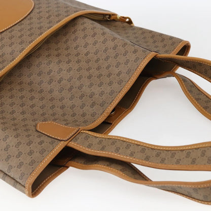Gucci GUCCI Micro GG Supreme Tote Bag PVC Beige Gold 002 39 0054 Authentic ep13221