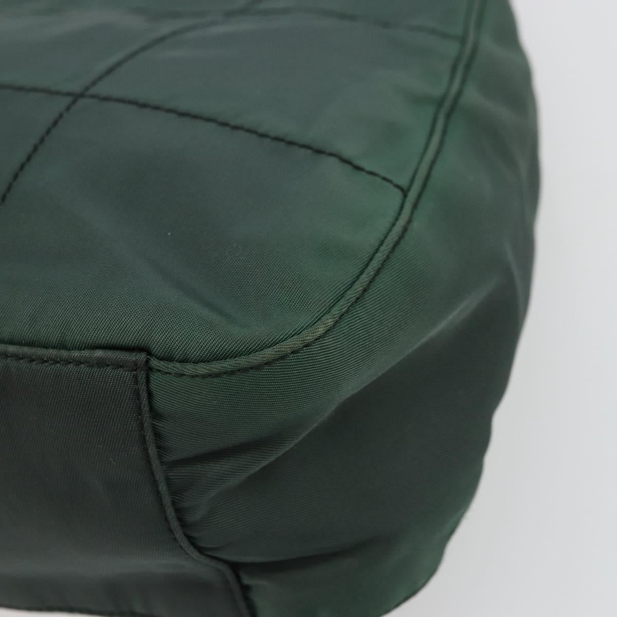 Prada PRADA Shoulder Bag Nylon Green Silver Authentic bs34473