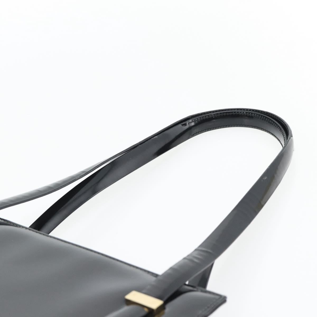 Gucci GUCCI Tote Bag Patent leather Black Gold 001 781 1735 Authentic bs35287
