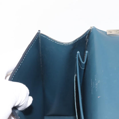 Louis Vuitton LOUIS VUITTON Damier Vernis Club Bag Green Petrol Blue M92128 LV Authentic BA5815