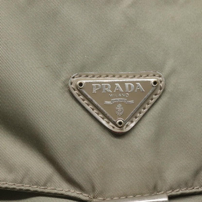 Prada PRADA Shoulder Bag Nylon Green Silver Authentic 121113
