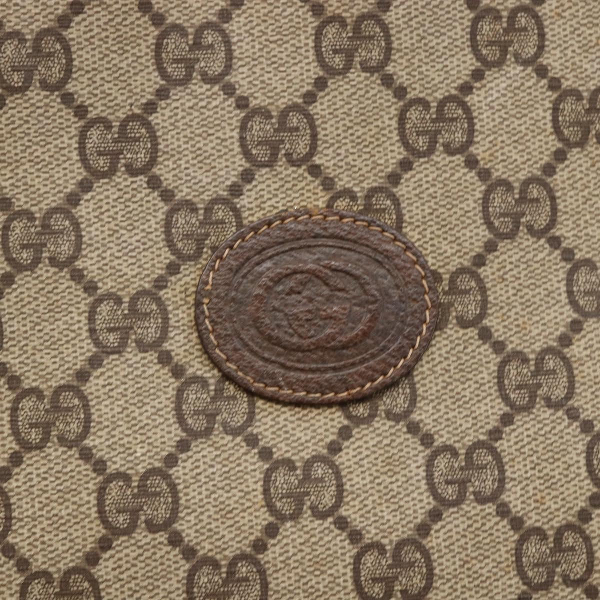 Gucci GUCCI GG Supreme Tote Bag PVC Beige 156 02 109 Authentic bs30092