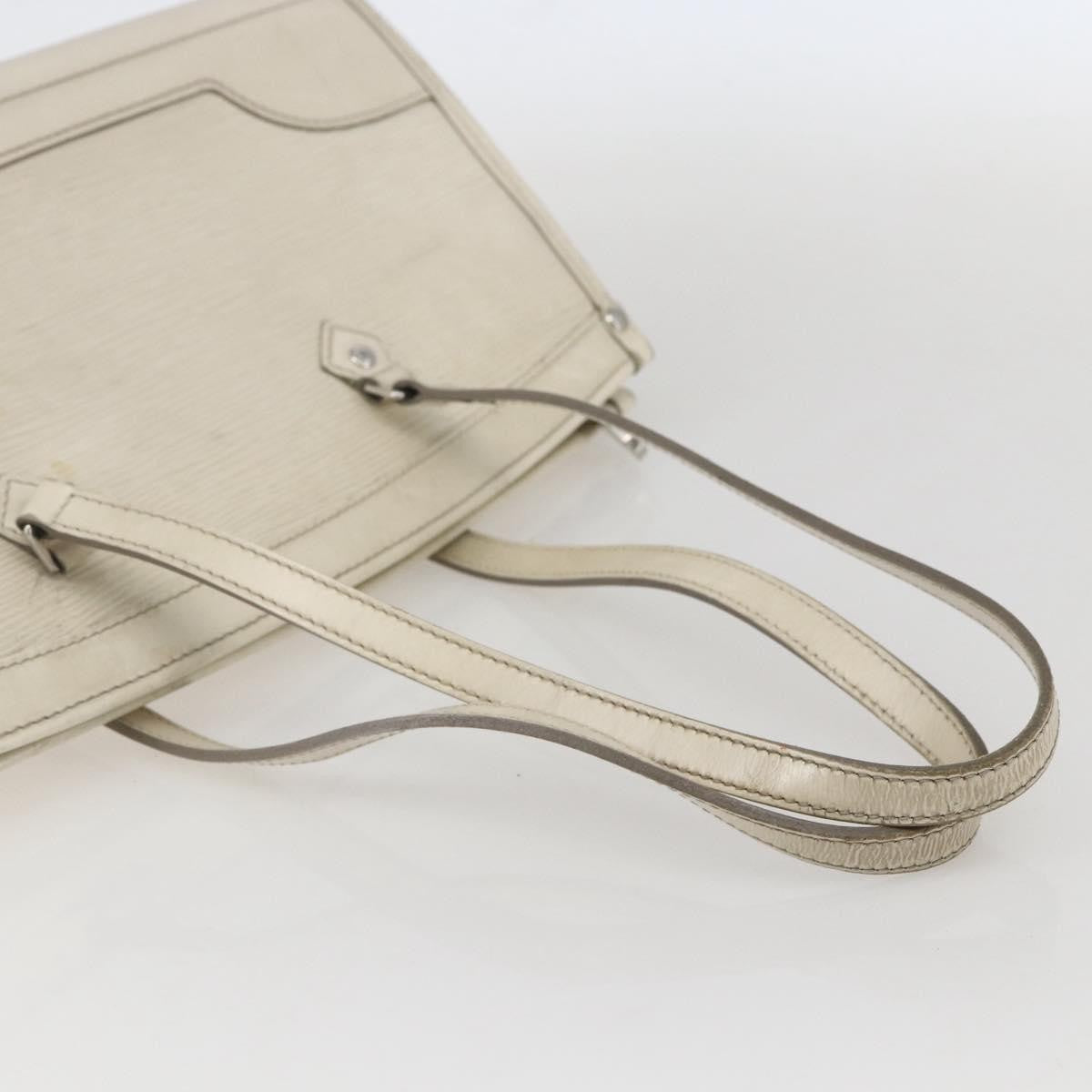 Louis Vuitton LOUIS VUITTON Epi Madeleine PM Hand Bag White Yvoire M5933J LV Authentic 160228