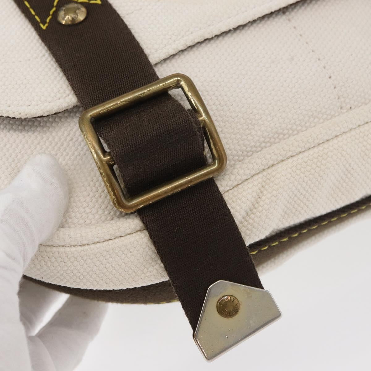 Louis Vuitton LOUIS VUITTON Antigua Buzzus PM Shoulder Bag Beige Brown M40042 LV Authentic bs24988