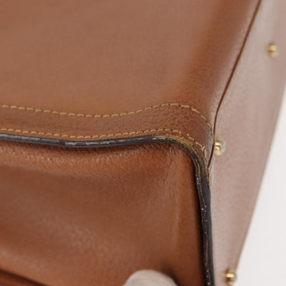 Gucci GUCCI Bamboo Hand Bag Leather Brown Gold 002 2853 0260 0 Authentic ep11300