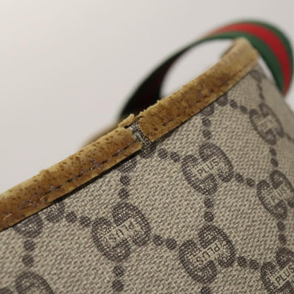 Gucci GUCCI GG Canvas GG Plus Supreme Shoulder Bag PVC 3 Set Beige Authentic ti3417