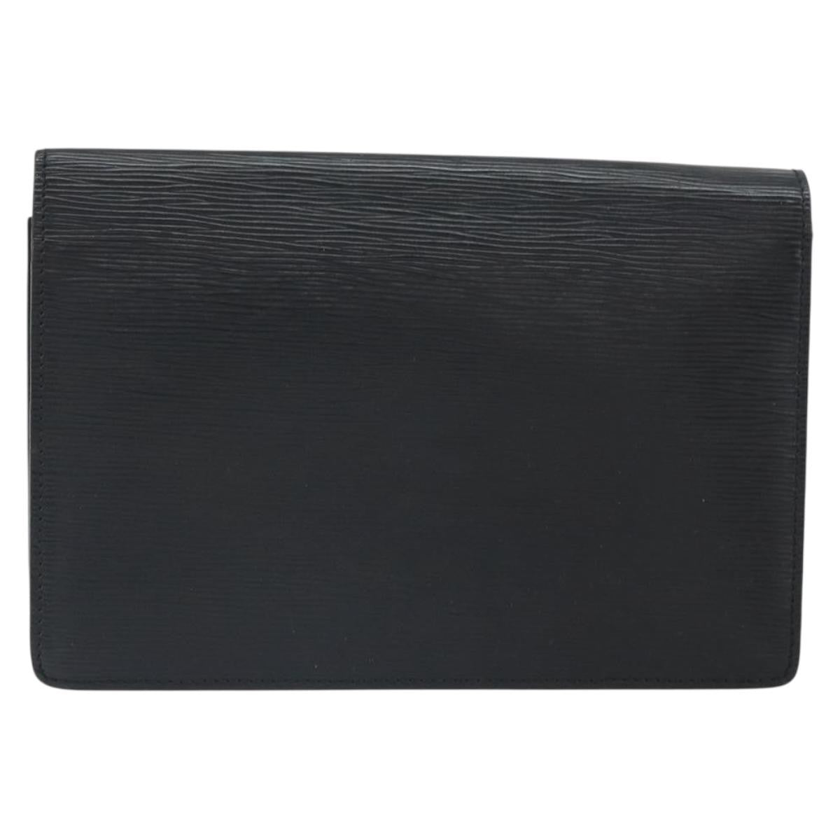 Louis Vuitton LOUIS VUITTON Epi Serie Dragonne Clutch Bag Black Noir M52612 LV Authentic BA9336