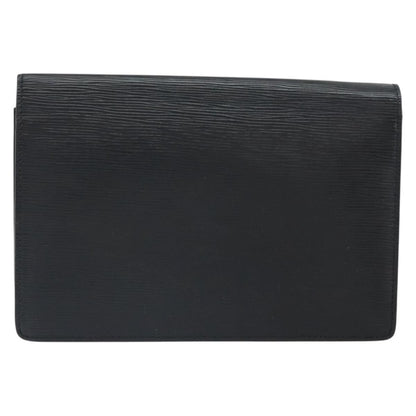 Louis Vuitton LOUIS VUITTON Epi Serie Dragonne Clutch Bag Black Noir M52612 LV Authentic BA9336