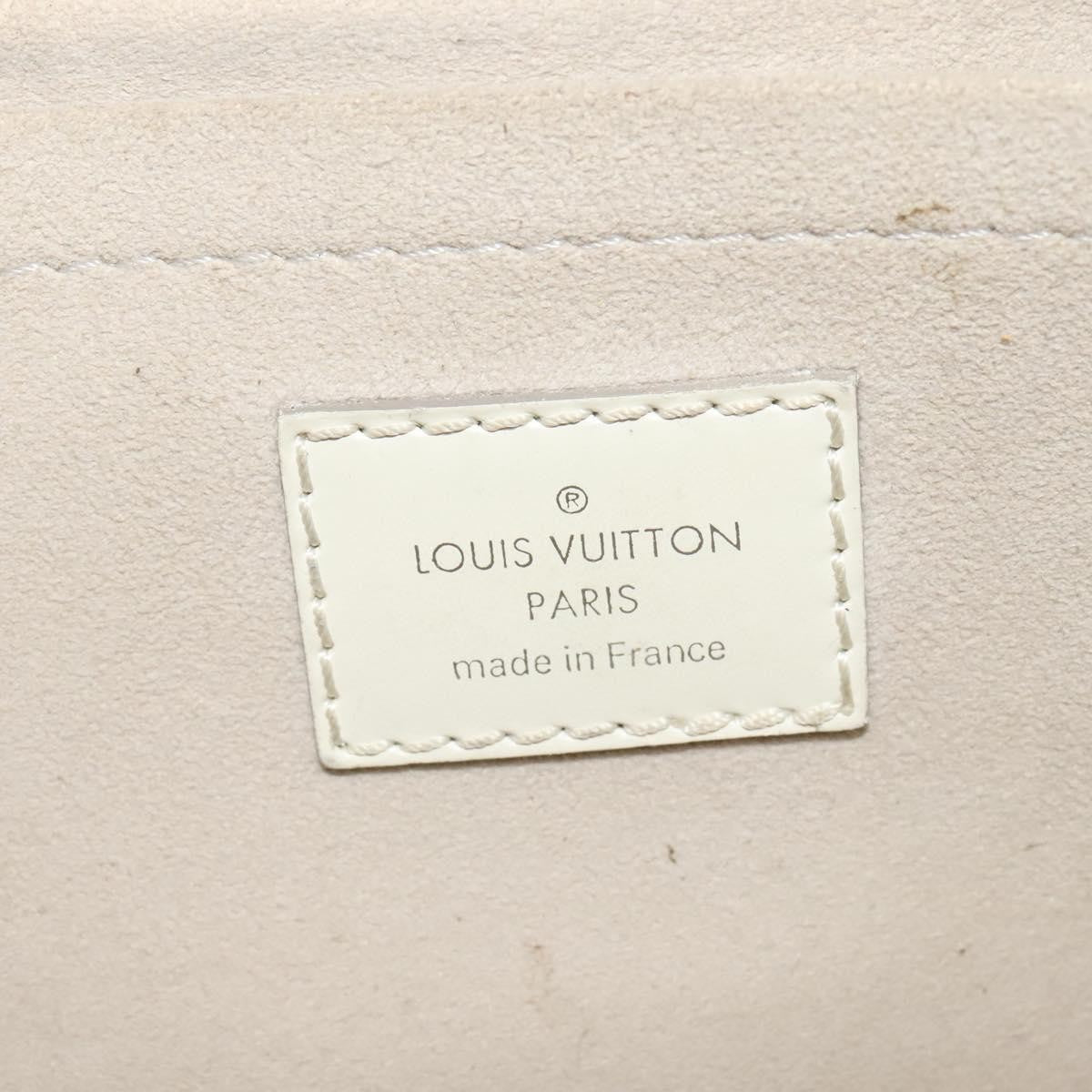 Louis Vuitton LOUIS VUITTON Epi Pochette Montaigne Bag White Yvoire M5929J LV Authentic ep9537
