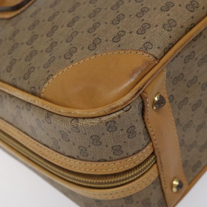 Gucci GUCCI Micro GG Supreme Hand Bag PVC Beige Gold 000 39 0030 Authentic BA2146