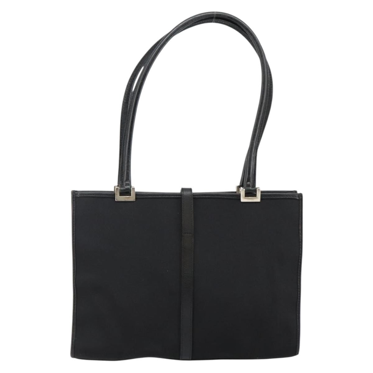Gucci GUCCI Jackie Shoulder Bag Nylon Black Silver 002 1073 3444 Authentic bs29509