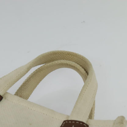 BALLY BALLY Crystalia XS Hand Bag Canvas 2way White Gold Authentic mr1384