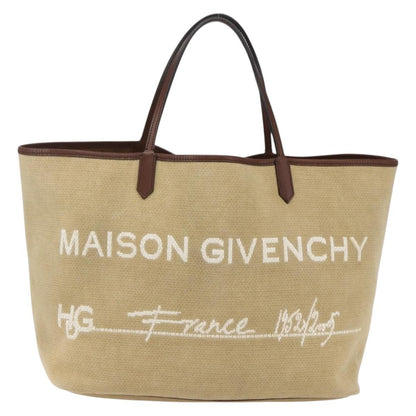 Givenchy GIVENCHY Tote Bag Canvas Beige Authentic ka1015
