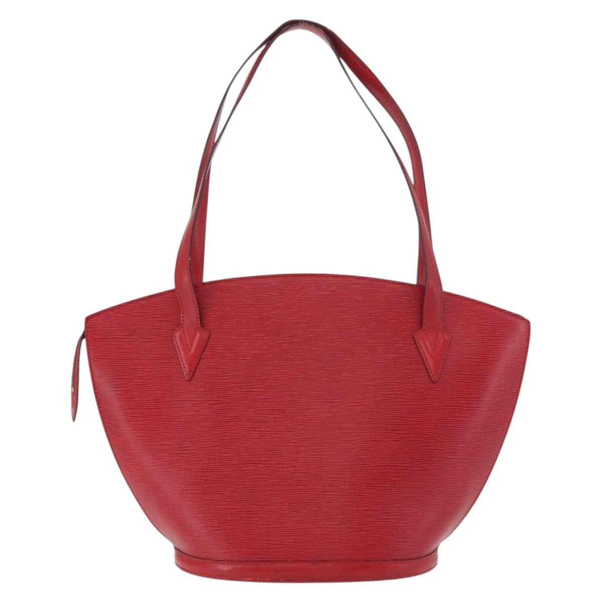 Louis Vuitton LOUIS VUITTON Epi Saint Jacques Shopping Shoulder Bag Red M52277 LV Authentic 182290