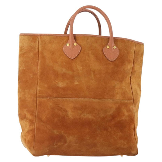 Gucci GUCCI Tote Bag Suede Brown Gold 002 58 0233 Authentic YKZ146