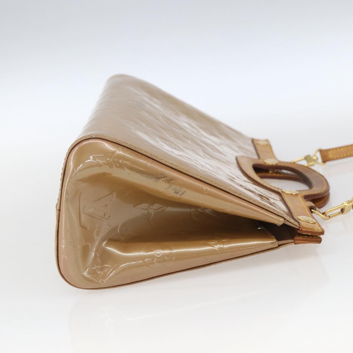Louis Vuitton LOUIS VUITTON Monogram Vernis Roxbury Drive Bag 2Way Noisette M91372 Authentic 164676