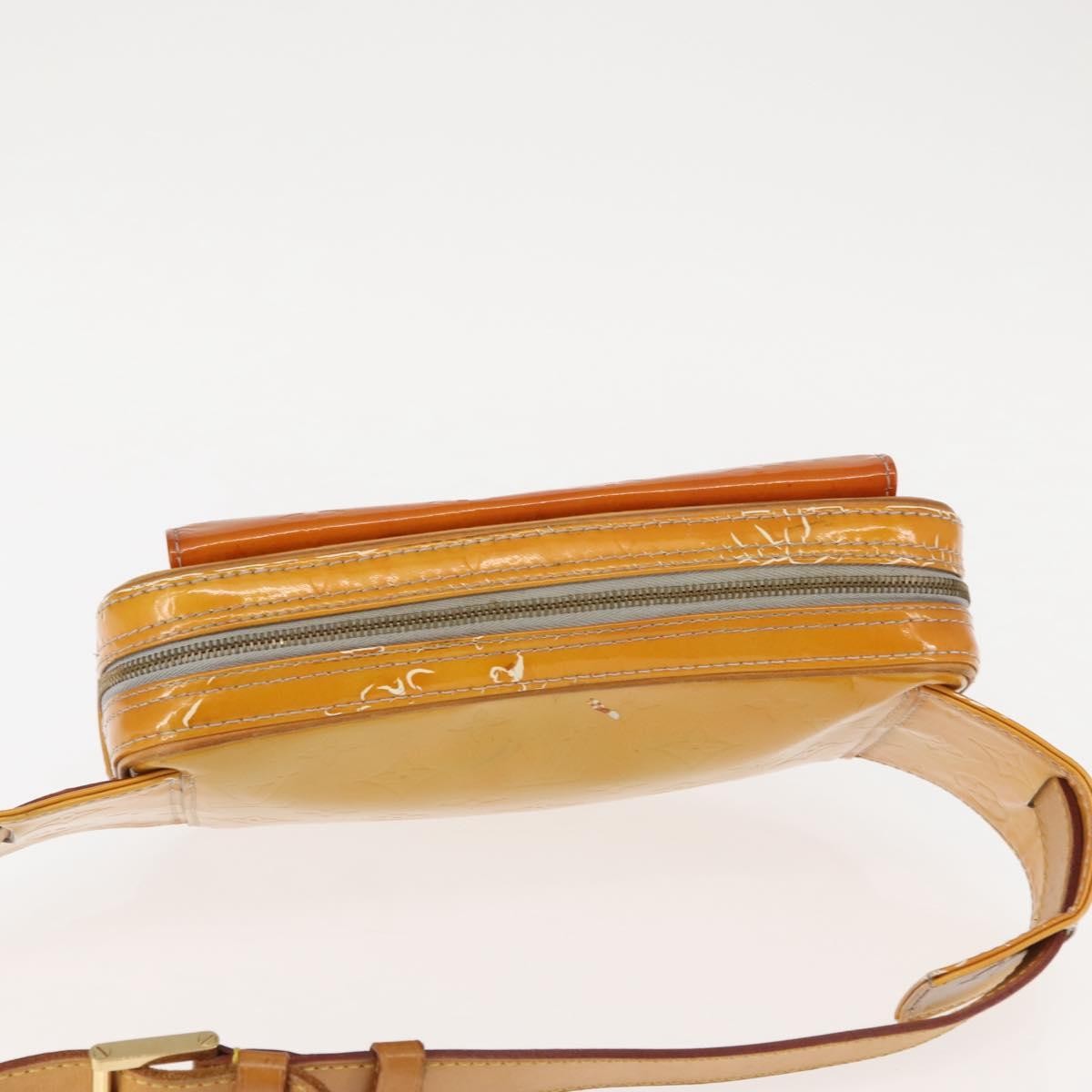 Louis Vuitton LOUIS VUITTON Monogram Vernis Fulton Waist bag Gris M91041 LV Authentic 145461