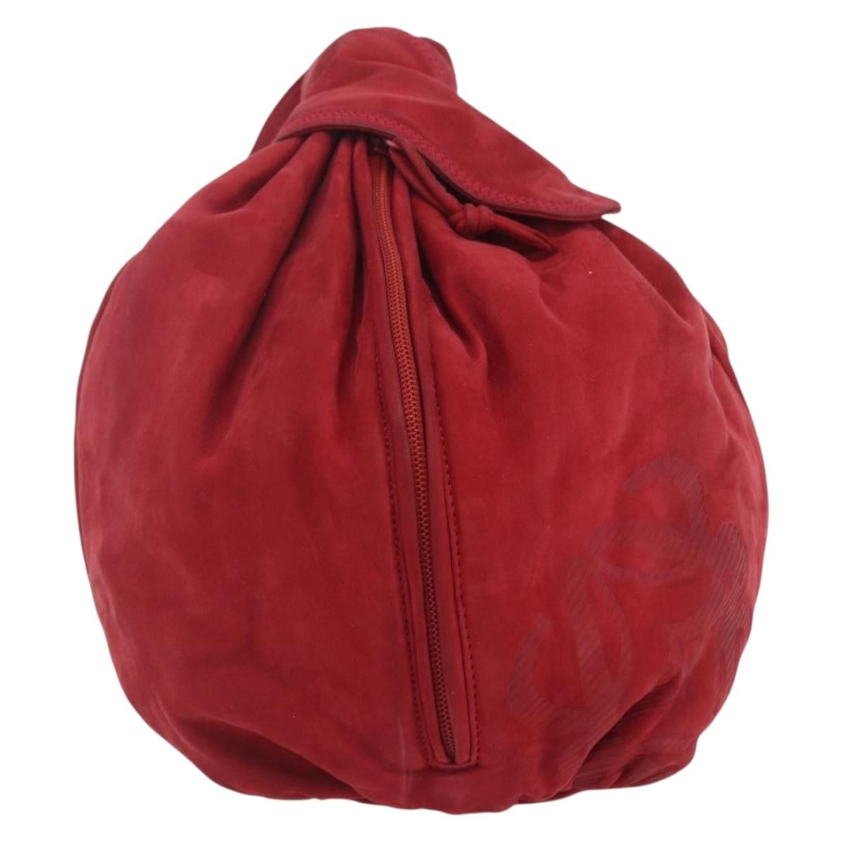 Loewe LOEWE Shoulder Bag Suede Red Authentic 155213
