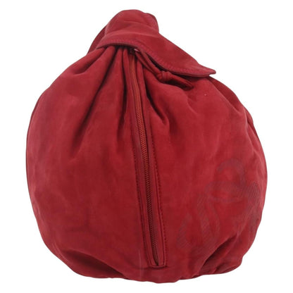 Loewe LOEWE Shoulder Bag Suede Red Authentic 155213