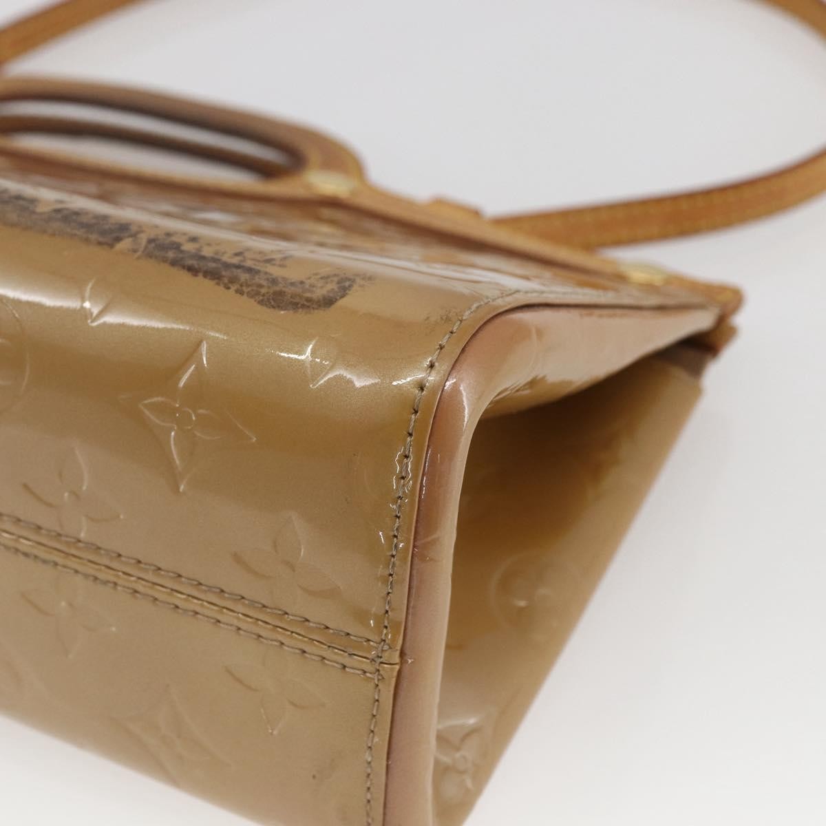 Louis Vuitton LOUIS VUITTON Monogram Vernis Roxbury Drive Bag 2Way Noisette M91372 Authentic 164676