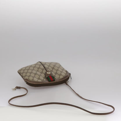 Gucci GUCCI GG Supreme Web Sherry Line Shoulder Bag PVC Beige 904 02 047 Authentic 111359
