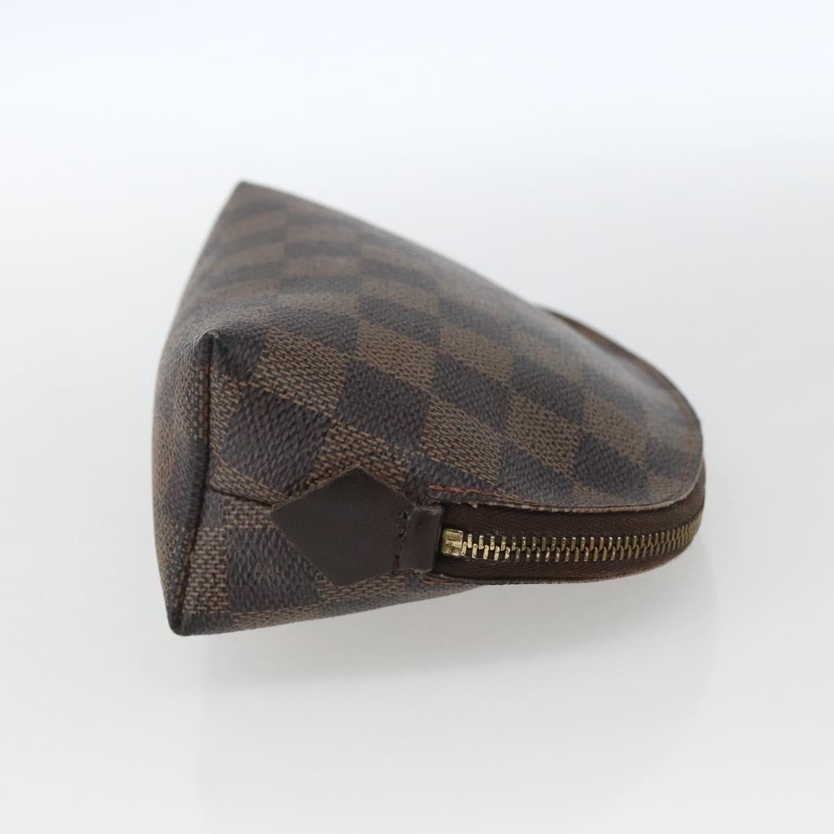 Louis Vuitton LOUIS VUITTON Damier Ebene Pochette Cosmetic PM Pouch N47516 LV Authentic 168508 Bag