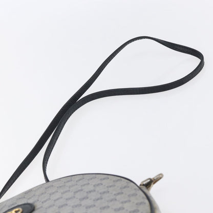 Gucci GUCCI Micro GG Supreme Shoulder Bag PVC Navy Gold Authentic BA7782
