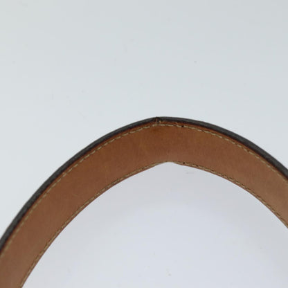 Celine CELINE Macadam Canvas Hand Bag PVC Brown Authentic 76088