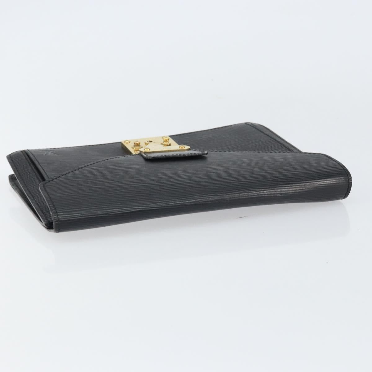 Louis Vuitton LOUIS VUITTON Epi Serie Dragonne Clutch Bag Black Noir M52612 LV Authentic BA9336