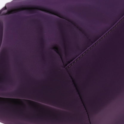 Salvatore Ferragamo Salvatore Ferragamo Vala Shoulder Bag Nylon Purple Gold Authentic 141527