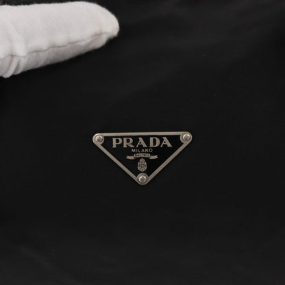 Prada PRADA Hand Bag Nylon Black Silver Authentic 153944