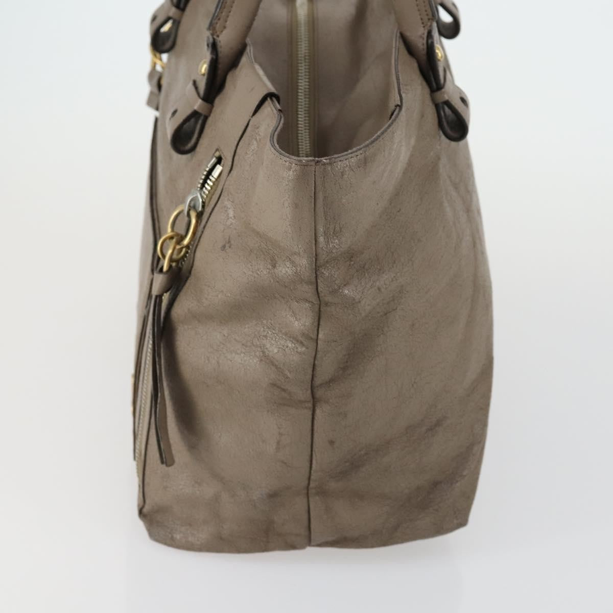 Chloé Chloé Chloe Tote Bag Leather 2 Set Black Beige Authentic bs31501