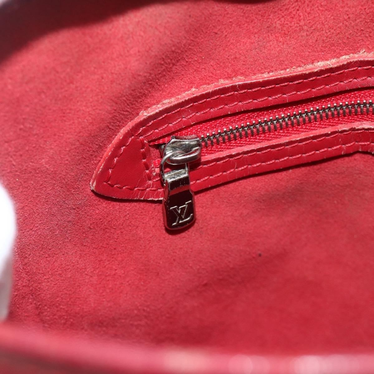 Louis Vuitton LOUIS VUITTON Epi Bucket PM Shoulder Bag Red M5899E LV Authentic bs34346