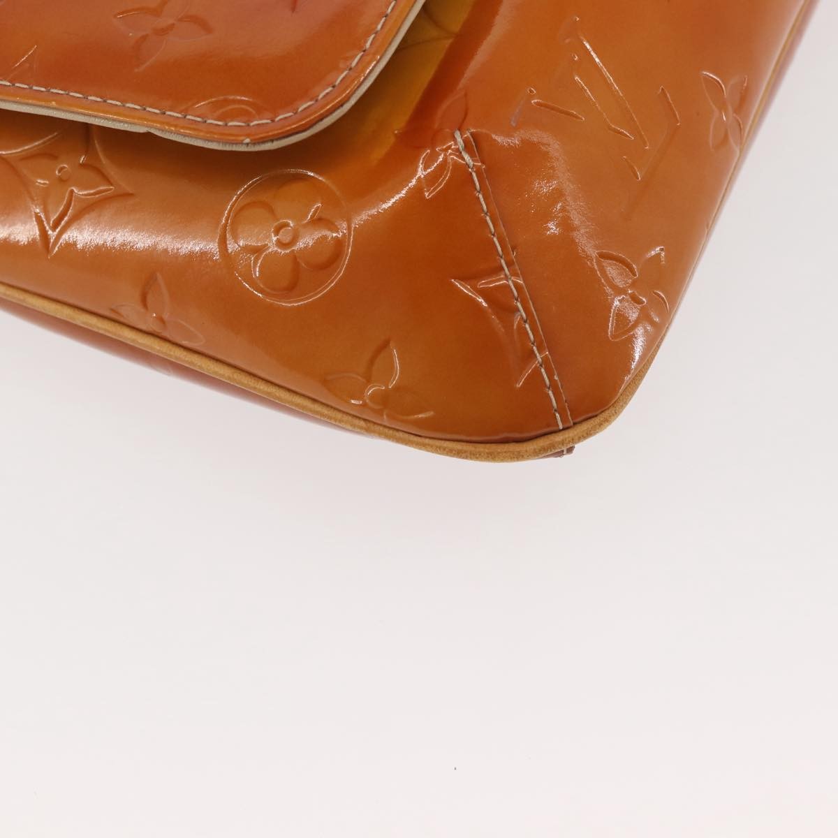 Louis Vuitton LOUIS VUITTON Monogram Vernis Thompson Street Bag Beige M91301 LV Authentic 128772