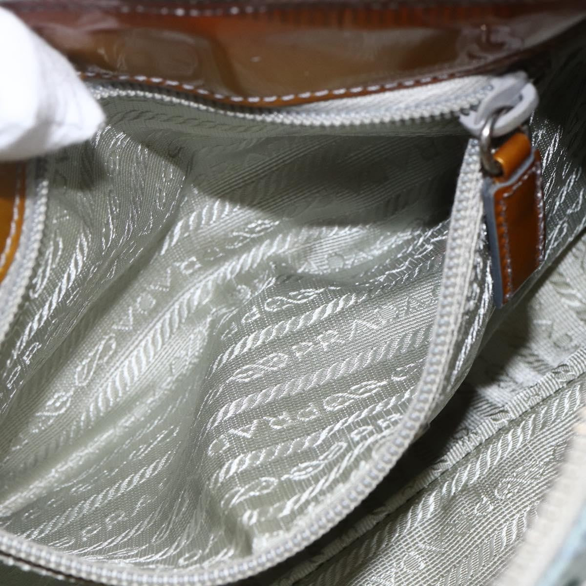Prada PRADA Tote Bag Nylon Light Blue Silver Authentic 170632