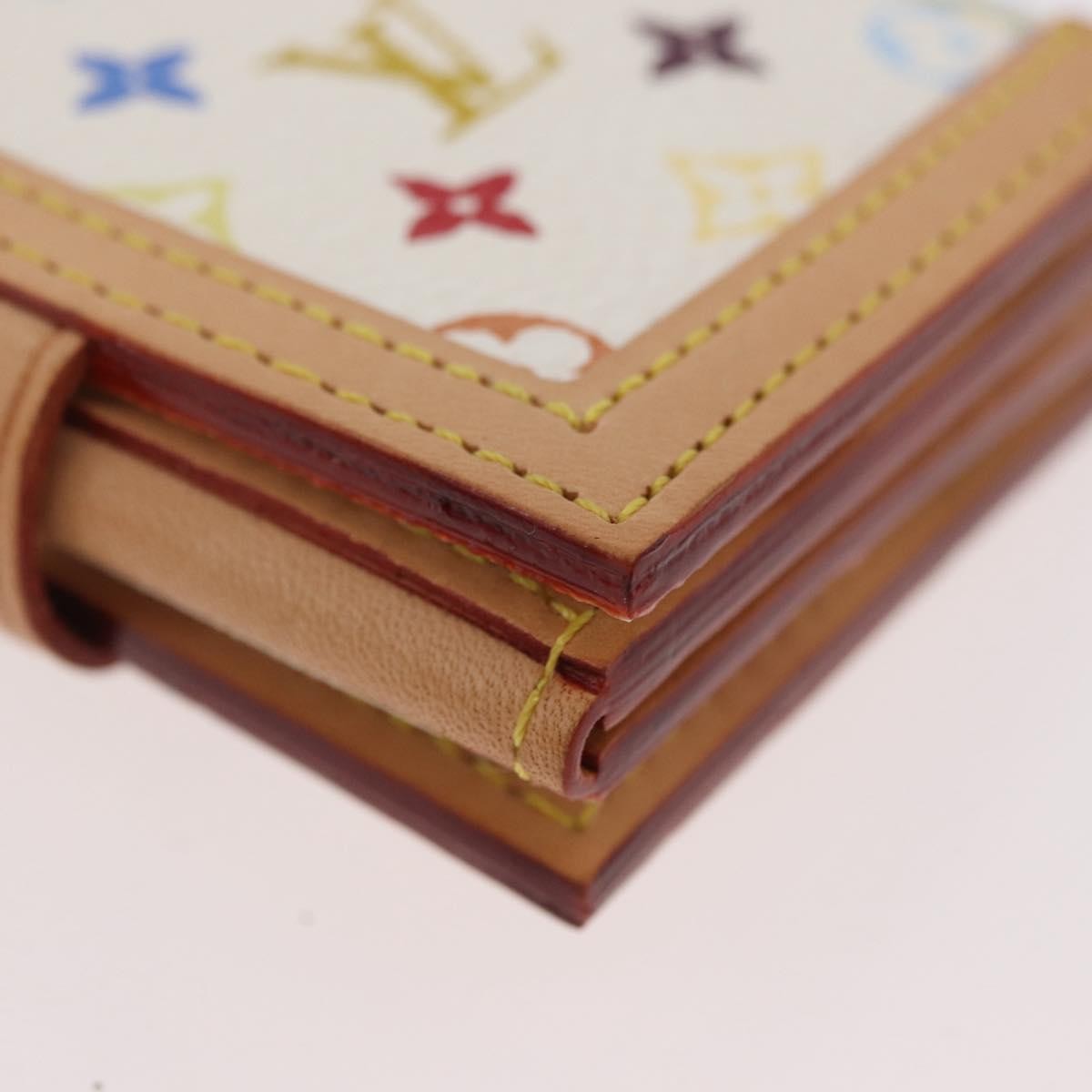 Louis Vuitton LOUIS VUITTON Multicolor Porto Photo 4 Vole Photo Case White M58005 Authentic BAZ610V Bag