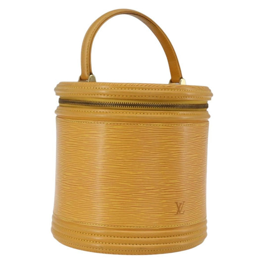 Louis Vuitton LOUIS VUITTON Epi Cannes Hand Bag Yellow M48039 LV Authentic BA10743