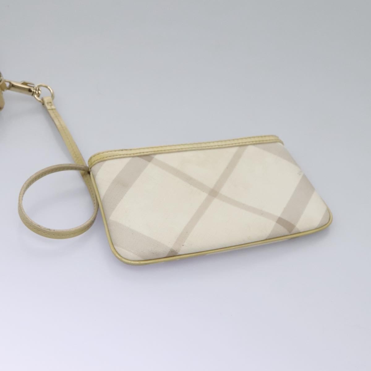 Burberry BURBERRY Nova Check Tote Bag PVC Beige Authentic ti2855
