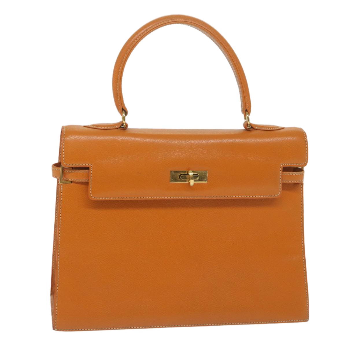 MORABITO MORABITO Scalar 28 Hand Bag Leather Orange Authentic am5465