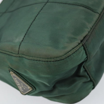 Prada PRADA Quilted Chain Shoulder Bag Nylon plastic Green Authentic mr1504