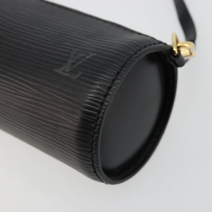Louis Vuitton LOUIS VUITTON Epi Soufflot Pouch Black LV Authentic BA12311 Bag