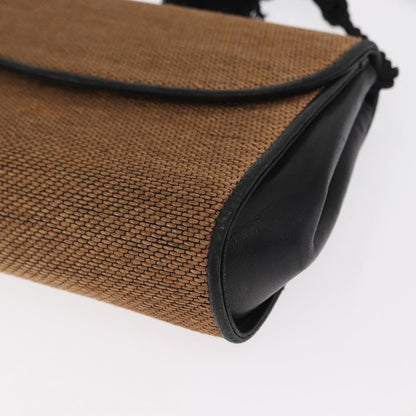 Gucci GUCCI Shoulder Bag Canvas Gold Brown Authentic ka1072