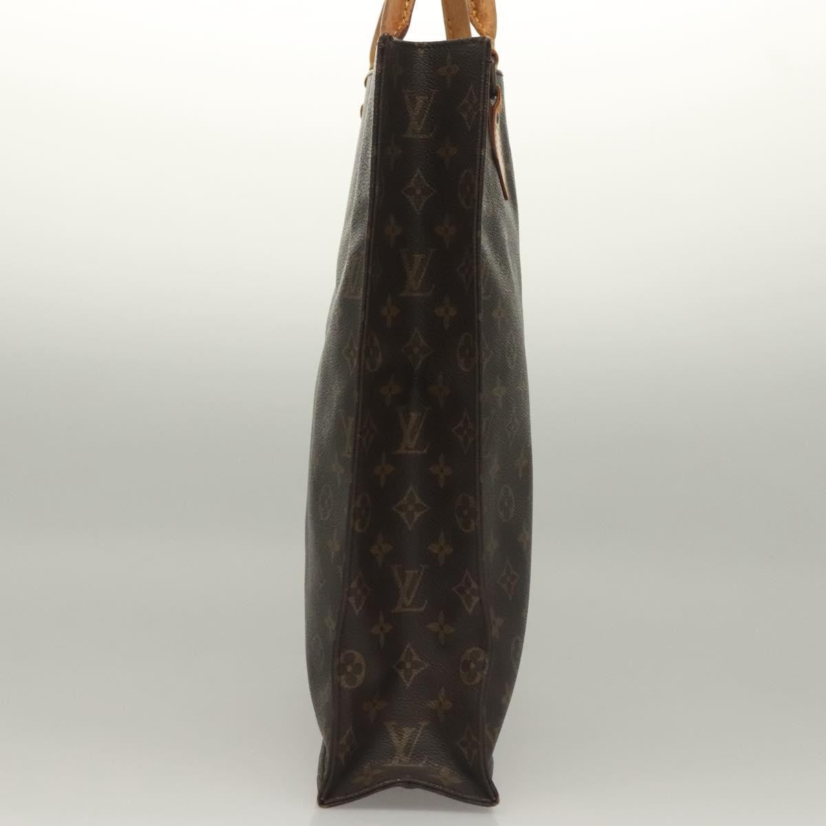 Louis Vuitton LOUIS VUITTON Monogram Sac Plat Hand Bag M51140 LV Authentic 135616